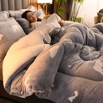 양모이불 겨울 담요 127531 열 양 양면 벨벳 퀼트 울 두꺼운 슈퍼 따뜻한 봄 가을 더블, 180CM 220CM 3.5KG, 초콜렛