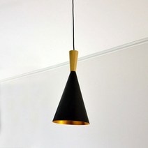 [빛나라닷컴] 톰딕슨 스타일 마일로 펜던트 식탁등, 블랙 + G95 LED 에디슨전구 4W (전구색) 포함