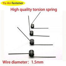 V-봄 1.5 와이어 직경 비틀림 미니 봄 머리핀 180/120/90/60 Degree 스프링 10개, 1.5mm, 12mm, 3 laps 90 degrees