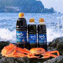 제주 해조 홍게 맛 간장 1.8L 국산 만능 국 육수 프리미엄 장조림 장아찌 소스 1L 간장 게장 조림 다마리 어간장 맛장 계란밥 쯔유 스키야키 1리터, 해조 홍게 맛 간장 1.8L (900ml x 2개)