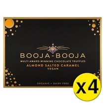 [영국발송] 4팩 Booja Booja Almond Salted Caramel Chocolate Truffles 아몬드 솔티드 카라멜 초콜릿 트리플 92g