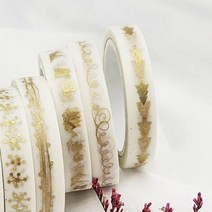 금박스티커 띠테이프 다이어리 꾸미기 선물 포장 박스 테두리 데코 1SET