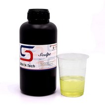 시라야 테크 8K DLP/LCD 3D 프린터 레진 클리어 1kg, Clear, 1개