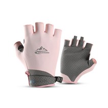 감성스터프 쿨맥스 여름 등산 스포츠 남성 여성 반장갑, 핑크