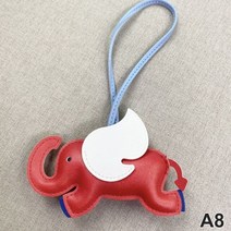 가방 수리 리폼 호환 PU 가죽 날개 플라잉 코끼리 행거 키체인 펜던트 장식 여성용 매력 액세서리 트렌디 디자이너 1005004582232941, A8