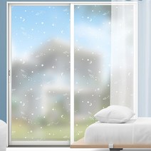 어린이집 1층집 반투명 국산 유리시트지 단열 사생활보호 안개필름 찻집, 유리창시트 별비행기