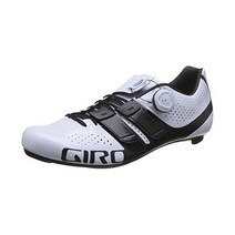 Giro 지로 팩트리스 테크레이스 여성 사이클링 슈즈, White/Black, 7.5