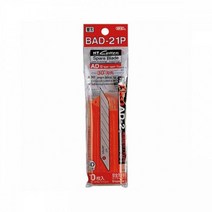 NT커터 커터날 BAD-21P(소) 오피스 화방 문구 자르기 나이프 칼날 칼 디자인 리필 사무