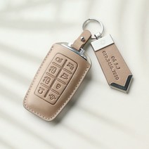 제네시스 GV70 GV80 G70 G80 키케이스 가죽 차키케이스, 코코아, 누키노블 H-11 (6버튼)