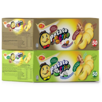 포테이토 크리스프 스낵 바베큐맛 20g x 50p + 사워크림맛 20g x 50p, 17세트