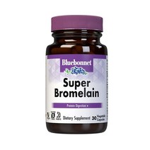 BlueBonnet Super Bromelain 블루보넷 슈퍼 블로멜라인 500mg 30베지터블 캡슐, 1개