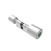 무타공 안면인식 디지털 도어락 푸시풀 지문 얼굴 손잡이 도어록 tuya 블루투스 smart door lock cylinder 70mm app remote security, 협력사, 은