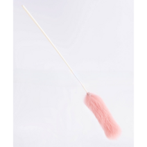 토끼털 오뎅꼬치 고양이 장난감, 핑크