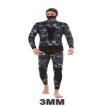 다이빙후드 모자 남성 스쿠버 긴 소매 후드 2 조각 네오프렌 수중 사냥 따뜻한 잠수복 스피어 낚시 스노클링 수영, 5.3MM - XXL(height180-188cm)