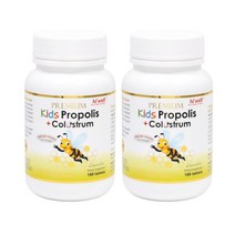 Hi Well 하이웰 프리미엄 키즈 프로폴리스 플러스 초유 츄어블 180정 2팩 Premium Kids Propolis Plus Colostrum