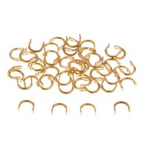 50pcs 이지 스핀 클레비스 스테인레스 스틸 낚시 미끼 액세서리 클레비스, M, 황금