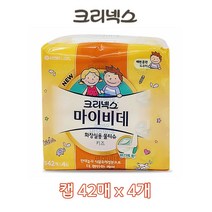 [홍스타]크리넥스 마이비데 화장실용 물티슈 캡형42매X4개 키즈용 배변훈련 도우미, ★캡형42매X4개 1세트★