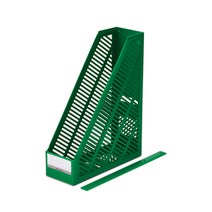 플러스샵 화일박스 개폐형 8색상 PP 연결브릿지 자겸용, 녹색