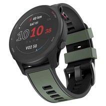 MYSNBKN Garmin Vivoactive 4/ 갤럭시 워치 46mm 22mm 실리콘 밴드와 호환 가능 Ticwatch Pro S2/ Venu 2/ 기어 S3 클래식/ 프론티어, Army Green black