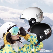 필스트리트 스키 스노보드 고글헬멧 주니어 성인 모두, 블랙 M