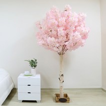 조아트 자작나무 인조나무 벚꽃나무 실내조경, 구름벚꽃나무 목대형 190cm, 1개
