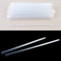 친환경 빨대 50개 스트로우 6MMX21CM 당밀빨대 스무디빨대 커피숍빨대