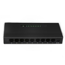 플러그 앤 플레이 인터넷 스플리터 RJ45 허브 이더넷 스마트 데스크탑n스위처 게임 네트워크 스위치 고속 이더넷 10 100Mbps 9 포트, TXE091-Black, TXE091Black