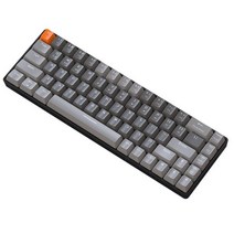 K68 키보드 RGB 게임 기계식 2.4G 무선 BT Bluetooth 컴퓨터 플레이어 키캡, [02] 레드 스위치, Dark Grey