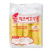 쫀득말랑 맛있는 쌀떡꼬치외 7종(옵션명 확인후 구매부탁드립니다), 1팩, 07)치즈떡1kg(100gx10개)