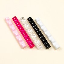 브러시 거치대 핑크 일자형, 블랙