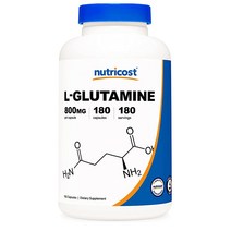 뉴트리코스트 엘 글루타민 800mg 180정 Nutricost L Glutamine 사은품 증정