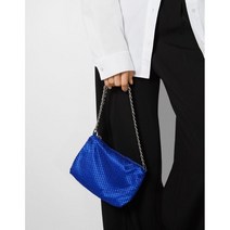 Bershka Mesh bag with chain handle 버쉬카 체인 핸들 메쉬 백 블루