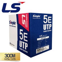 LS전선 CAT.5e UTP 랜케이블 박스 300M, LS전선 CAT6 300M, 1개