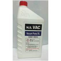 진공펌프전용오일 진공유 N.S.VAC VACUUM PUMP OIL 에어컨 진공펌프용 오일 에어콘 진공펌프 오일보충 1L, 1개