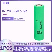 18650 리튬 이온 충전식 배터리 INR18650 25R 3.6V 2500mAh 삼성 20A 방전 전기 도구 손전등, 01 1pcs_01 3.7 볼트