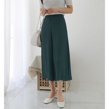 플리츠유 럭스 썸머 나팔 7부 플리츠 바지 주름 여성 이세이 엄마 여름 중년 마담 와이드