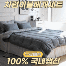 프로멜 겨울 알러지케어 차렵 이불 베개 세트