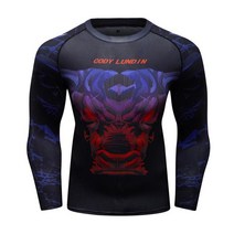 주짓수 크로스핏 래쉬가드 뜨거운 판매 새로운 긴 소매 남성 mma 티셔츠 o-넥 탄성 bjj 티셔츠 남성 스포츠 피트니스 의류 티셔츠