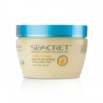 시크릿 솔트 앤 오일 포 올 스킨 타입 밀크 허니 400g 사해소금 바디워시 화장품 바디버터 시크릿쥬쥬 스크럽, 1개