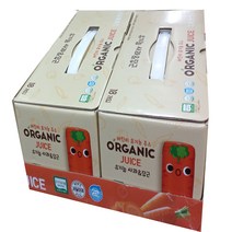 코스트코 오가닉 사과&당근쥬스125ml X 18입 X 2개 총36개 코스트코 어린이 유기농쥬스