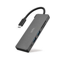 엑토 5 in 1 타입C PD 충전 USB 3.2 멀티 허브 CRH-18 100W, 그레이