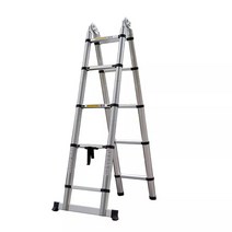 안테나 사다리 접이식 신제품 다목적 접이식 알루미늄 사다리 5m 산업용 헤링본 스트레이트 래더 안정적, 01 5.0M 2x8 Steps