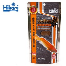 히카리 열대어 메다카 슈퍼오렌지 사료, 100g, 1개