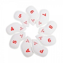 뉴즐 자석 더블사이드 넘버 아이언커버 세트, 자석 올화이트 (오렌지자수) 세트