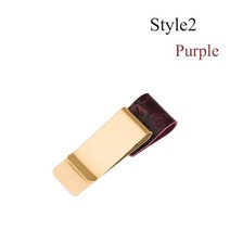 책상 정리함 메모 연필 꽃이 펜홀더 빈티지 새겨진 금속 가죽 펜 홀더 저널 노트 느슨한 잎 황동 클립 책갈피 노트북 폴더, [09] purple-Style2