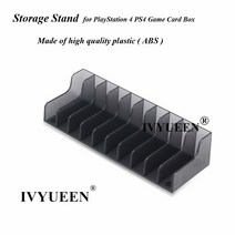 IVYUEEN CD 디스크 카드 홀더 플레이 스테이션 5 4 PS4 PS5 프로 슬림 콘솔 컨트롤러 게임 박스 스토리지 스탠드 액세서리