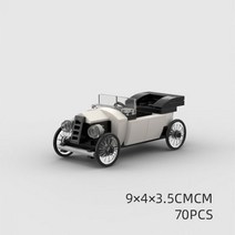 창작 MOC 클래식 자동차 모델 블럭 레트로 스포츠 레고레이서 DIY 블럭 완구 생일 선물, Model 7