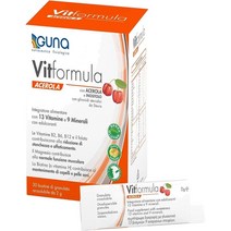 GUNA Guna vitformula acerola 30 오로스 가용성 향 주머니 - 아세 롤라 이노시톨 13 개의 비타민 및 9 개의 미네랄이있는 식품 보충제, 5개