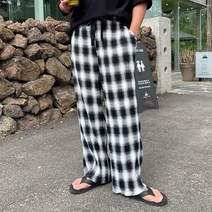 [게리오] [GRS.02] 여름강추 체크 플리츠 밴딩스판 시어서커 팬츠