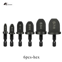 확관기 동관확관기 동파이프확관기 에어컨 구리 튜브 확장기 스웨이징 도구 드릴 1, 6pcs-16진수